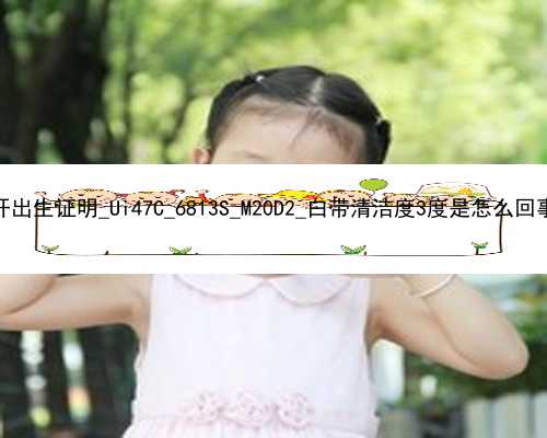 武汉代孕生的孩子如何开出生证明_Ui47C_6813S_M20D2_白带清洁度3度是怎么回事？需