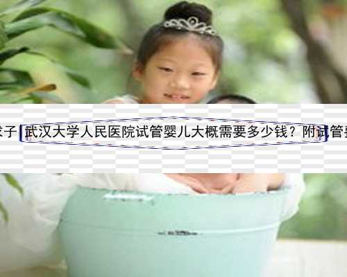 武汉代生求子|武汉大学人民医院试管婴儿大概需要多少钱？附试管费用明细！