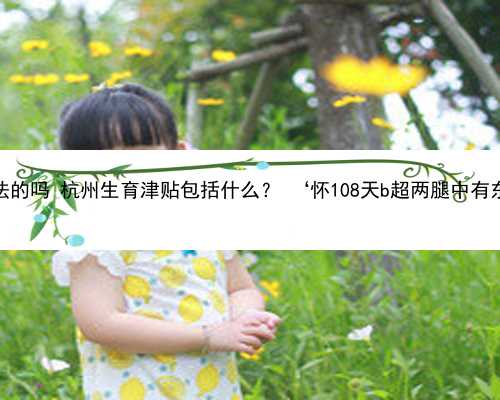 杭州代孕是犯法的吗 杭州生育津贴包括什么？ ‘怀108天b超两腿中有东西是男是